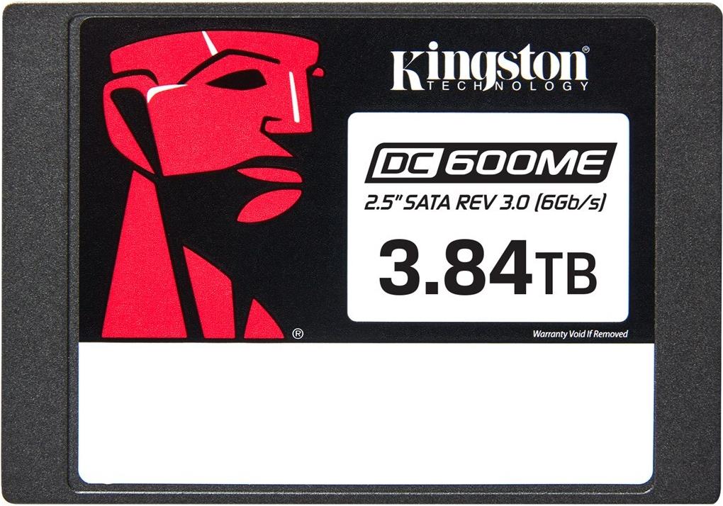 Kingston DC600ME - SSD - Enterprise, Mixed Use - verschlüsselt - 3,84TB - intern - 2,5" (6,4 cm) - SATA 6Gb/s - 256-Bit-AES - TCG Opal Encryption 2,0 (SEDC600ME/3840G)