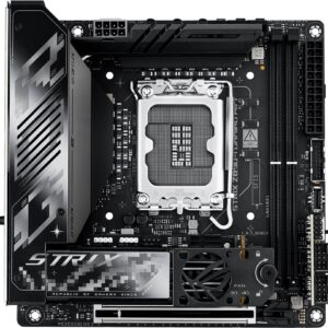 ASUS ROG STRIX Z890-I GAMING WIFI - Motherboard - Mini-ITX - LGA1851-Sockel - Z890 Chipsatz - USB4, USB-C 3,2 Gen 2x2, USB 3,2 Gen 1, USB 3,2 Gen 2 - Wi-Fi 7, Bluetooth, 2,5 Gigabit LAN - Onboard-Grafik (CPU erforderlich) - HD Audio (8-Kanal) (90MB1IC0-M0EAY1)