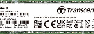 Transcend 256 GB Interne PCIe SSD TS256GMTE672AI-VS1 (TS256GMTE672AI-VS1)