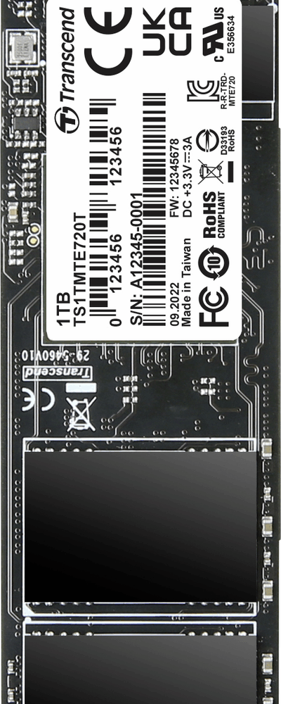 Transcend 1 TB Interne PCIe SSD TS1TMTE720T-VS1 (TS1TMTE720T-VS1)