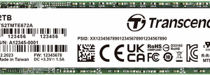Transcend 2 TB Interne PCIe SSD TS2TMTE672A-VS1 (TS2TMTE672A-VS1)