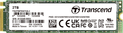 Transcend 2 TB Interne PCIe SSD TS2TMTE672AI-VS1 (TS2TMTE672AI-VS1)