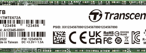 Transcend Interne PCIe SSD TS1TMTE672A-VS1 (TS1TMTE672A-VS1)