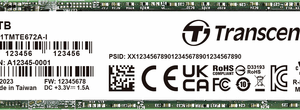 Transcend 1 TB Interne PCIe SSD TS1TMTE672AI-VS1 (TS1TMTE672AI-VS1)