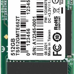 Transcend MTE652T 512 GB Interne M.2 PCIe NVMe SSD 2280 PCIe NVMe 3.0 x4 Industrial TS512GMTE652T (TS512GMTE652T)