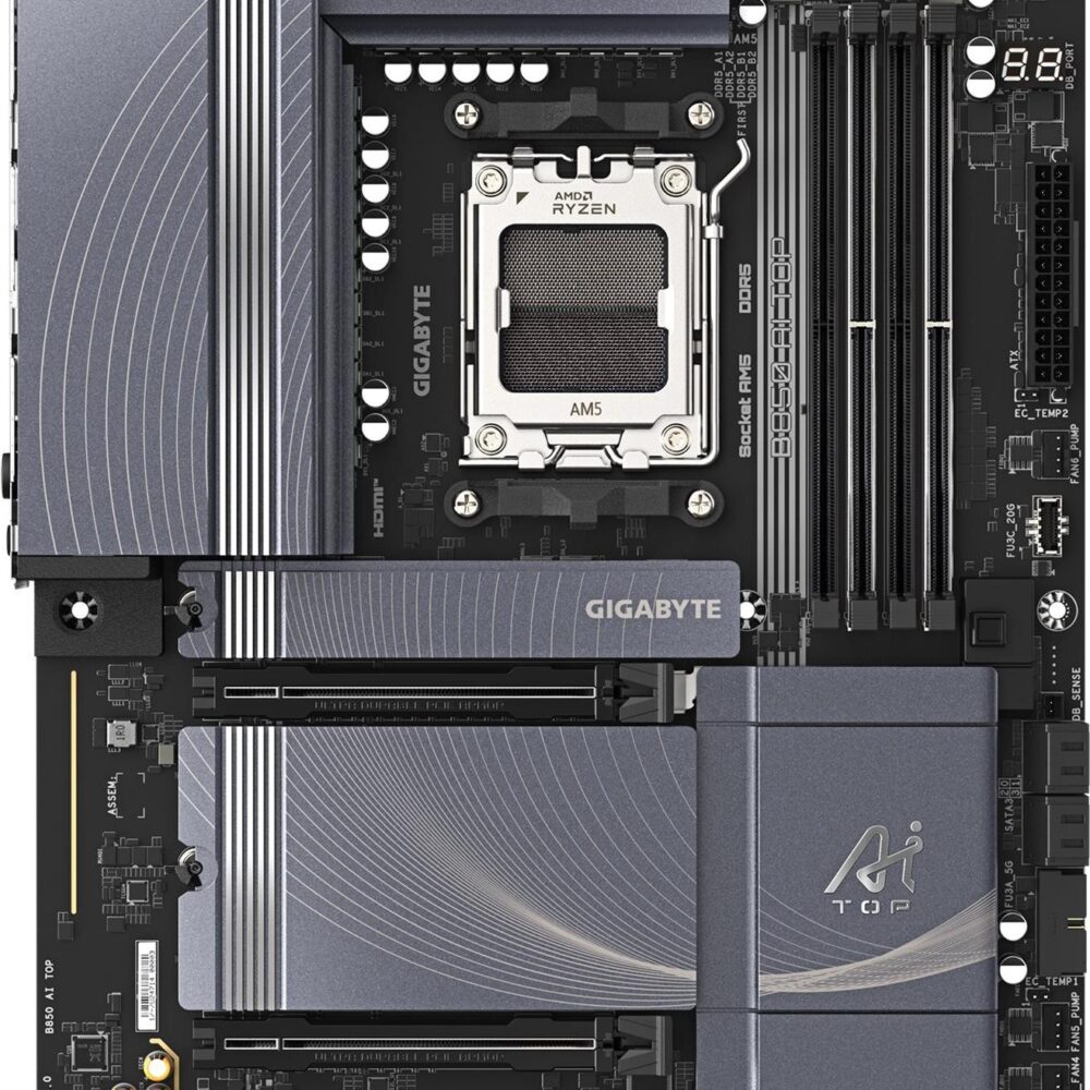 Gigabyte GIGA B850 AI TOP AM5/DDR5/µATX - Mainboard - AMD Sockel AM5 (Ryzen Zen4) (B850 AI TOP)
