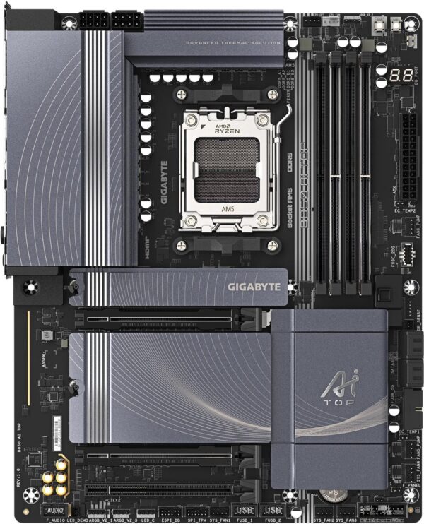 Gigabyte GIGA B850 AI TOP AM5/DDR5/µATX - Mainboard - AMD Sockel AM5 (Ryzen Zen4) (B850 AI TOP)