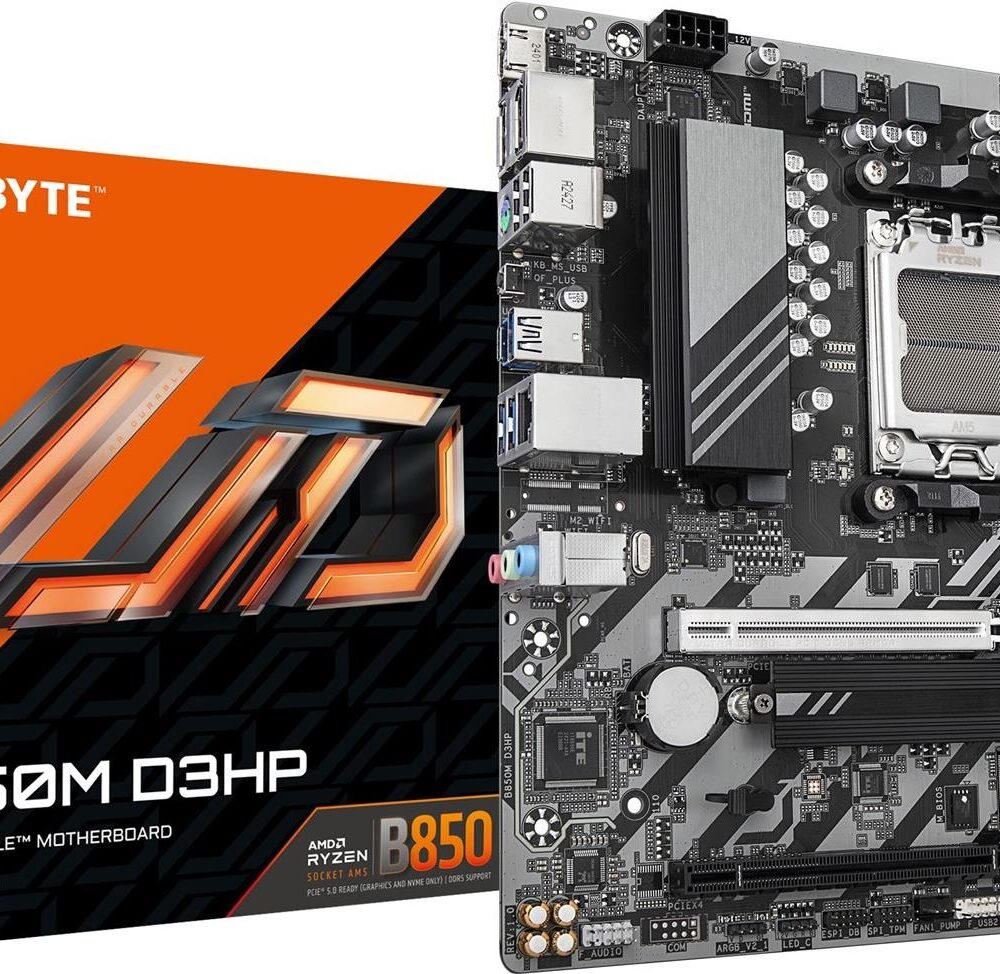 Gigabyte GIGA B850M D3HP AM5/DDR5/µATX - Mainboard - AMD Sockel AM5 (Ryzen Zen4) (B850M D3HP)