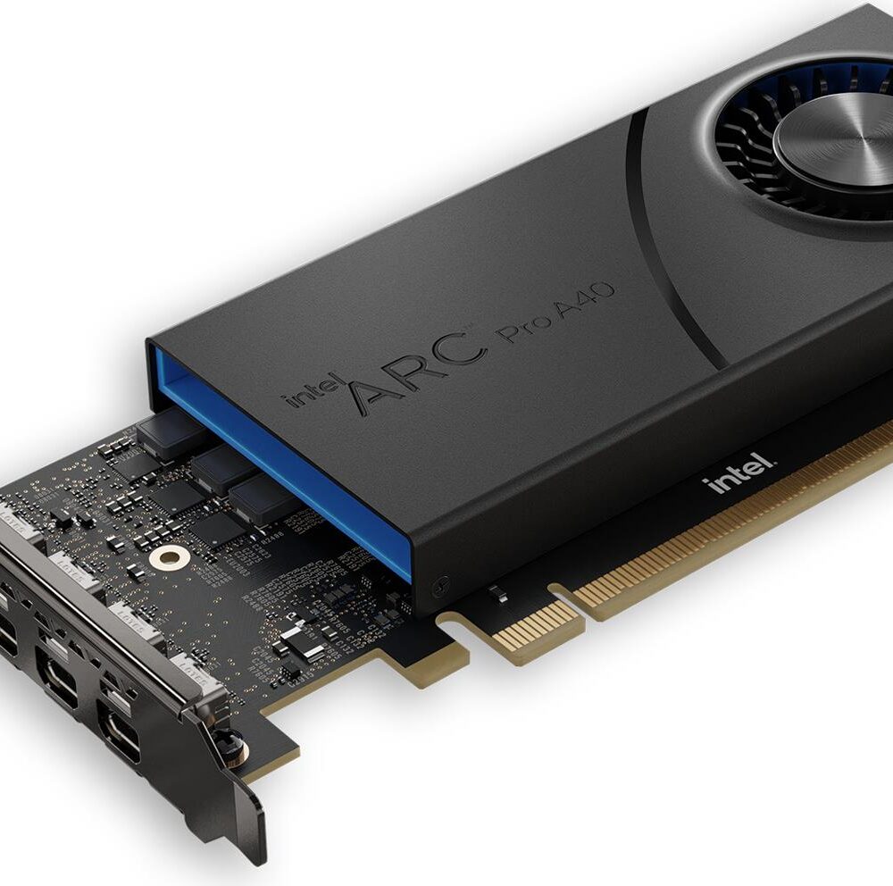 Intel Arc Pro A40 - Grafikkarten - Arc Pro A40 - 6GB GDDR6 - PCIe 4,0 x16 - 2 x DisplayPort, 2 x HDMI - bulk (23P6PA00BA)