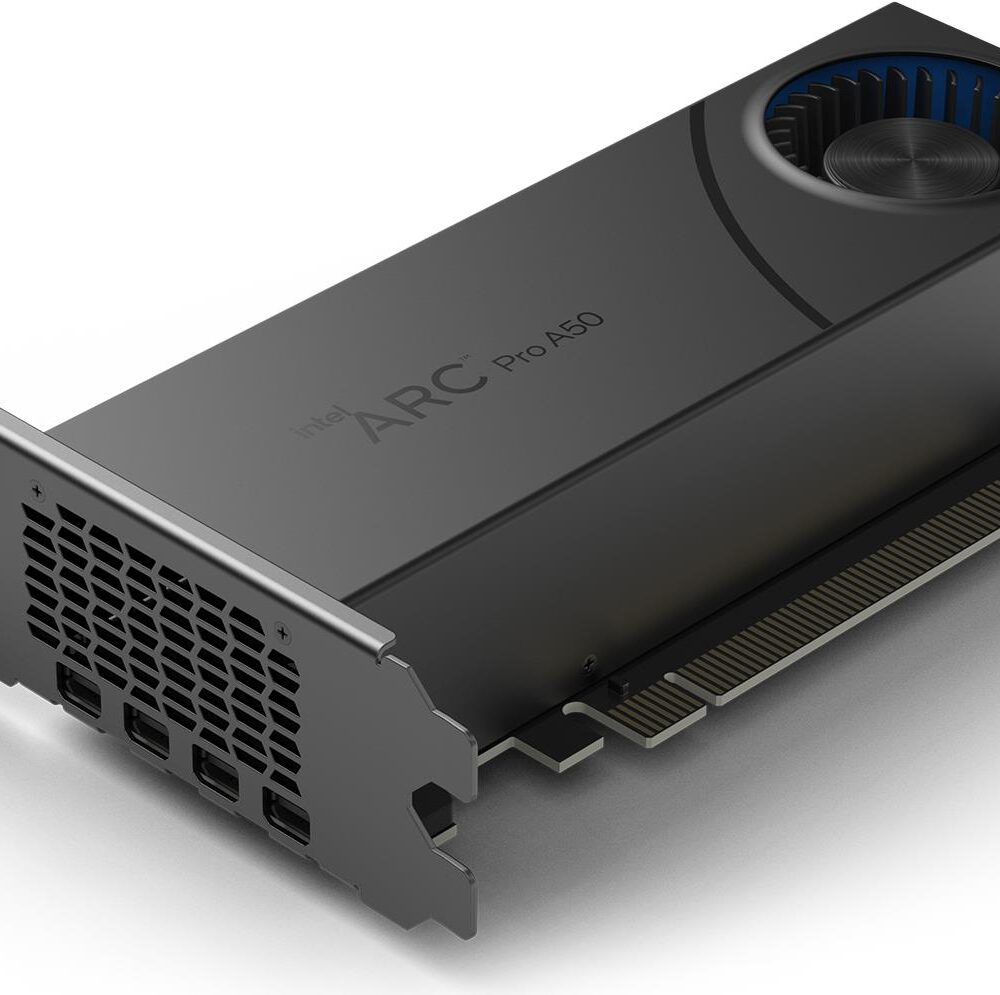 Intel Arc Pro A50 - Grafikkarten - Arc Pro A50 - 6GB GDDR6 - PCIe 4,0 x16 - 2 x DisplayPort, 2 x HDMI - bulk (23P6PC00BA)