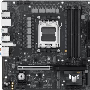 ASUS TUF GAMING B850M-PLUS WIFI - Motherboard - micro ATX - Socket AM5 - AMD B850 Chipsatz - USB-C 3,2 Gen 2x2, USB-C 3,2 Gen2, USB 3,2 Gen 2, USB 3,2 Gen 1 - 2,5 Gigabit LAN, Wi-Fi 6E, Bluetooth - Onboard-Grafik (CPU erforderlich) - HD Audio (8-Kanal) (90MB1IY0-M0EAY0)