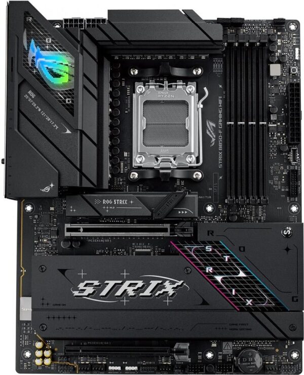 ASUS ROG STRIX B850-F GAMING WIFI - Motherboard - ATX - Socket AM5 - AMD B850 Chipsatz - USB-C 3,2 Gen 2x2, USB-C 3,2 Gen2, USB 3,2 Gen 2, USB 3,2 Gen 1 - 2,5 Gigabit LAN, Wi-Fi 7, Bluetooth - Onboard-Grafik (CPU erforderlich) - HD Audio (8-Kanal) (90MB1J70-M0EAY0)