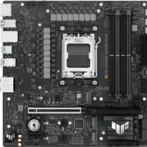 ASUS TUF GAMING B850M-PLUS - Motherboard - micro ATX - Socket AM5 - AMD B850 Chipsatz - USB-C 3,2 Gen 2x2, USB-C 3,2 Gen2, USB 3,2 Gen 2, USB 3,2 Gen 1 - 2,5 Gigabit LAN - Onboard-Grafik (CPU erforderlich) - HD Audio (8-Kanal) (90MB1IX0-M0EAY0)