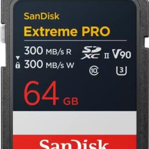 SanDisk Extreme Pro - Flash-Speicherkarte - 64GB - Video Class V90 / UHS-II U3 / Class10 - SDXC UHS-II (SDSDXDM-064G-GN4IN)