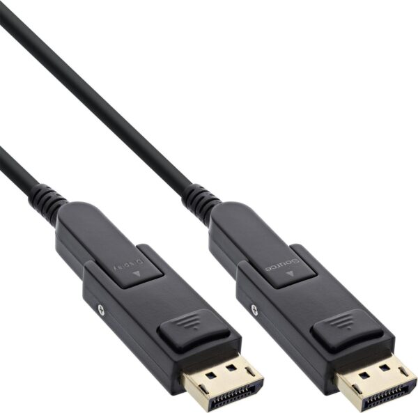 InLine DisplayPort 1.4 AOC Kabel - 8K4K - DisplayPort Stecker abnehmbar - 20m (17220O)