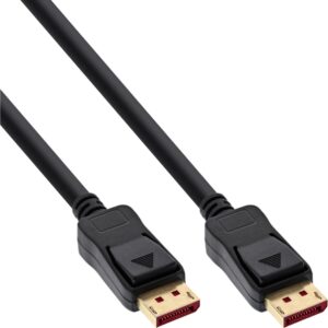 InLine 40er Bulk-Pack DisplayPort 1.4 Kabel - schwarz - vergoldete Kontakte - 2,5m (B-15322)