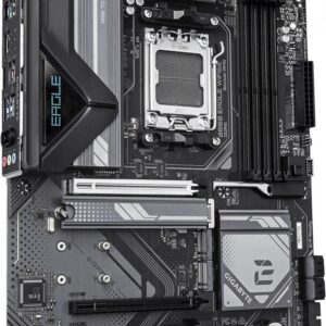 GIGABYTE B850 EAGLE WIFI6E Motherboard - AMD Ryzen 9000 Serie CPUs, 8+2+2 Phasen digitales VRM, bis zu 8200MHz DDR5 (OC), 1xPCIe 5.0 + 2xPCIe 4.0 M.2, GbE LAN, WIFI 6E, USB 3.2 Gen 2 (B850 EAGLE WIFI6E)