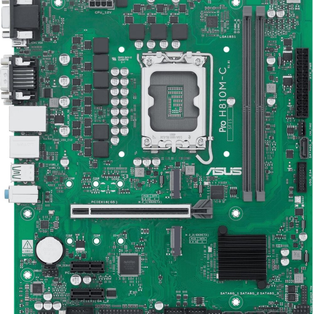 ASUS MB ASUS PRO H810M-C-CSM (Intel,LGA1851,DDR5,mATX) (90MB1KHP-M0EAYC)