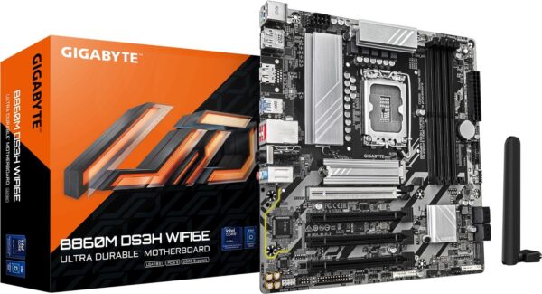 Gigabyte MB GBT Intel 1851 B860M DS3H WIFI6E - Micro/Mini/Flex-ATX - USB 3.2 (B860M DS3H WIFI6E)