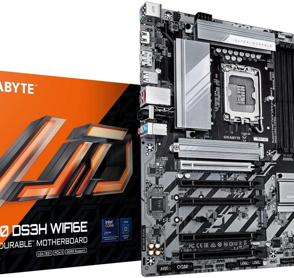 Gigabyte MB GBT Intel 1851 B860 DS3H WIFI6E (B860 DS3H WIFI6E)