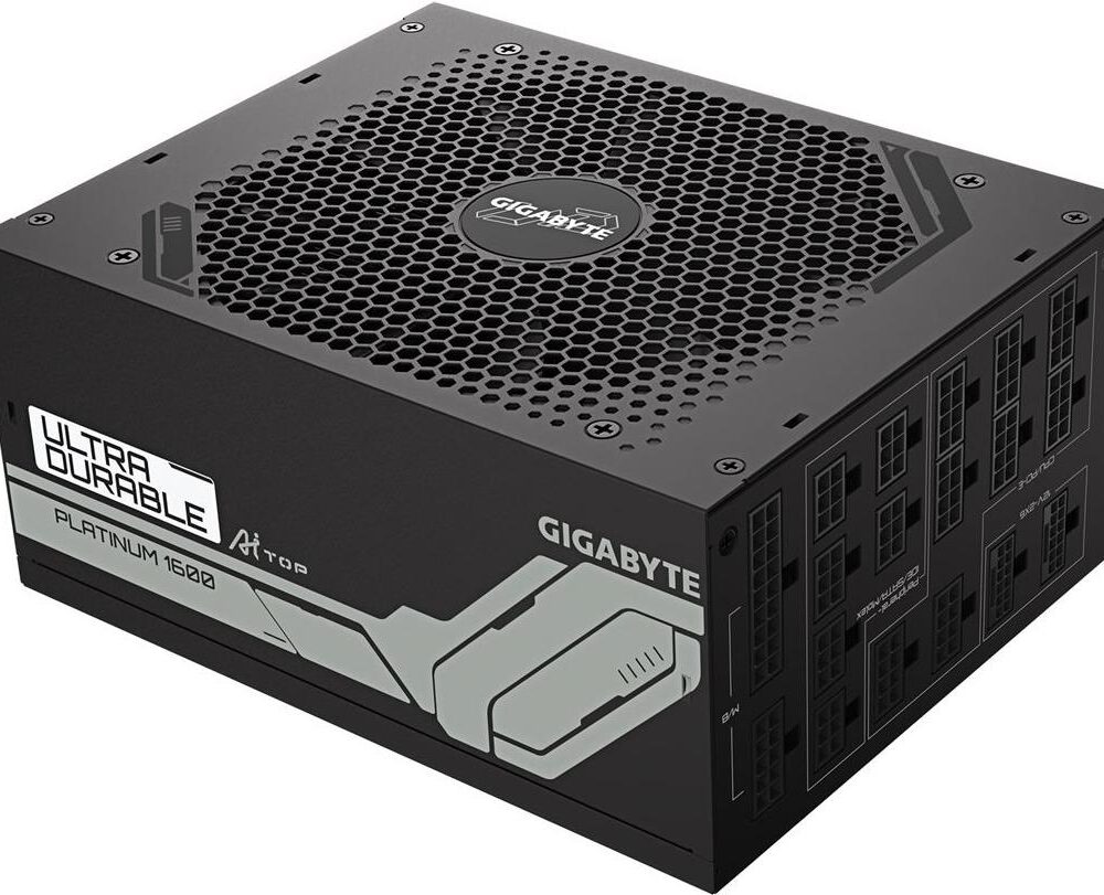 Gigabyte UD1600PM PG5 AI TOP - Netzteil (intern) - ATX12V 3,1 - EPS12V - 80 PLUS Platinum - Wechselstrom 100-240 V - 1600 Watt - aktive PFC (GP-UD1600PM PG5)