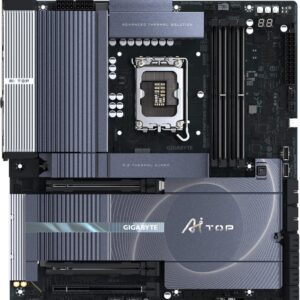 Gigabyte Z890 AI TOP - Motherboard - ATX - LGA1851-Sockel - Z890 Chipsatz - USB4, USB 3,2 Gen 2, USB 3,2 Gen 1, USB-C 3,2 Gen 2x2 - 2 x 2,5 Gigabit LAN, Bluetooth, Wi-Fi 7 - Onboard-Grafik (CPU erforderlich) - HD Audio (8-Kanal) (Z890 AI TOP)