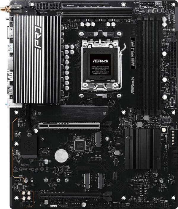 ASRock B850 Pro-A WiFi DDR5 AM5 retail - AMD Sockel AM5 (Ryzen Zen4) (90-MXBQN-A0UAYZ)