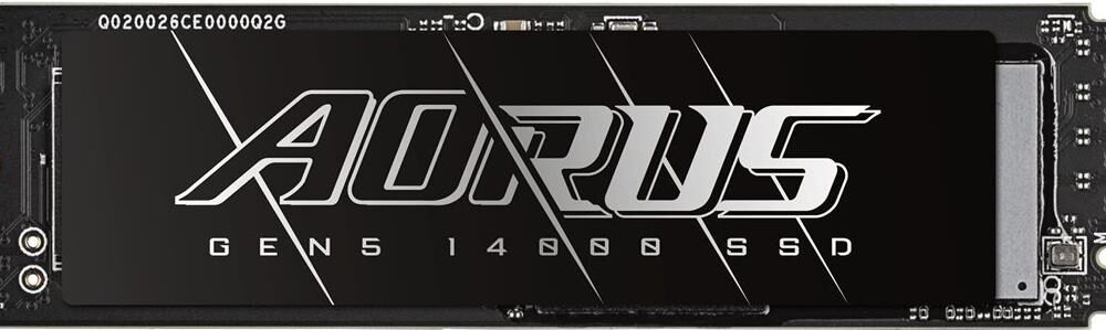 GIGABYTE AORUS Gen5 14000 - SSD - 1TB - intern - M.2 2280 - PCI Express 5,0 x4 (NVMe) - Puffer: 2GB (AG514K1TB)