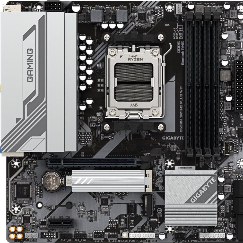 Gigabyte B650M Gaming Plus WF B650 AM5 mATX DDR5 - AMD Sockel AM5 (Ryzen Zen4) - Micro/Mini/Flex-ATX (B650M Gaming Plus WF)