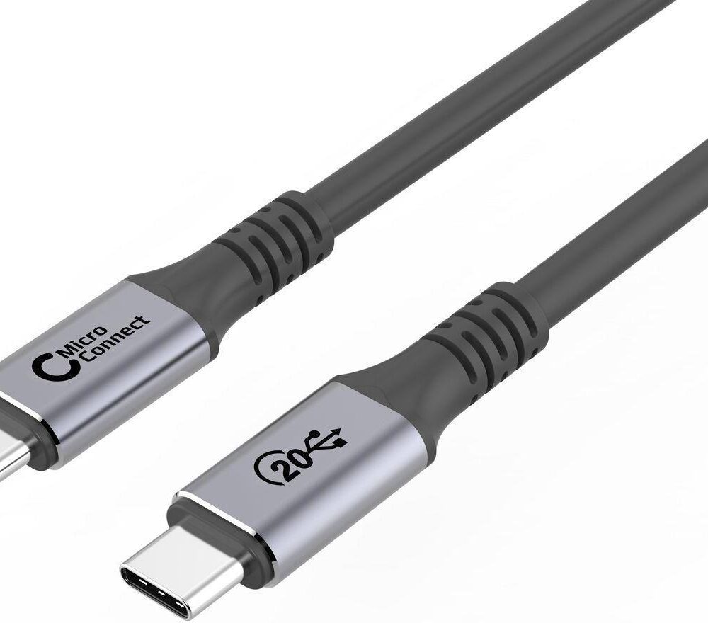 MicroConnect Premium USB-C 3.2 Gen 2x2 cable 100W 20Gbps 7m - Kabel - Digital/Daten (MC-USBCC7)