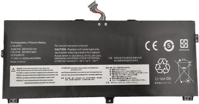 CoreParts Laptop Battery 49Wh Li-Polymer 11.55V 4200mAh - Batterie - 4.200 mAh (5B10W13928-CP)