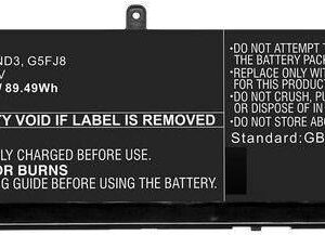 CoreParts Laptop Battery 89.49Wh Li-ion 11.4V 7850mAh Black - Batterie - 7.850 mAh (68ND3-CP)