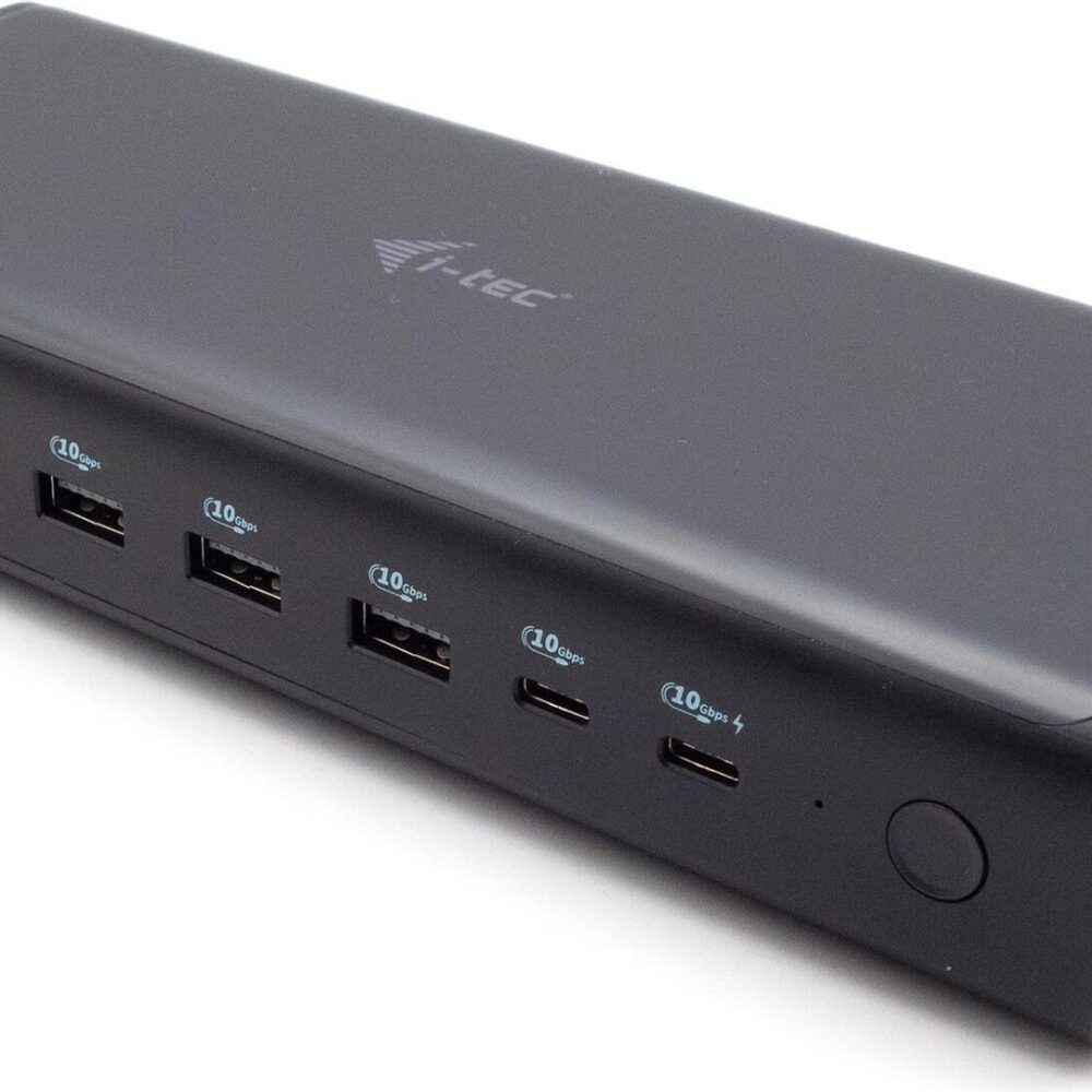 i-Tec - Dockingstation - USB-C / USB4 / Thunderbolt 3 / Thunderbolt 4 - 2 x HDMI, 2 x DP, 2 x USB-C - 1GbE, 2,5GbE - 240 Watt - Europa (CA6MONITORDOCKPD)