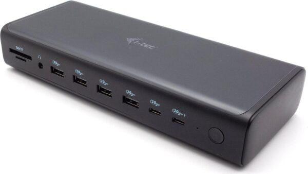 i-Tec - Dockingstation - USB-C / USB4 / Thunderbolt 3 / Thunderbolt 4 - 2 x HDMI, 2 x DP, 2 x USB-C - 1GbE, 2,5GbE - 240 Watt - Europa (CA6MONITORDOCKPD)