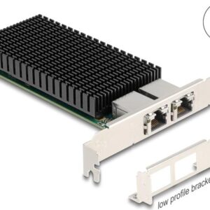 Delock PCI Express x8 Netzwerkkarte 10 Gigabit LAN 2 x RJ45 X540 (88522)