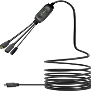 VivoLink USB-C HUB Cable with USB3.0 & Charging 7.5m black - Kabel - Digital/Daten (PROUSBCHDMIUSB3-7.5)
