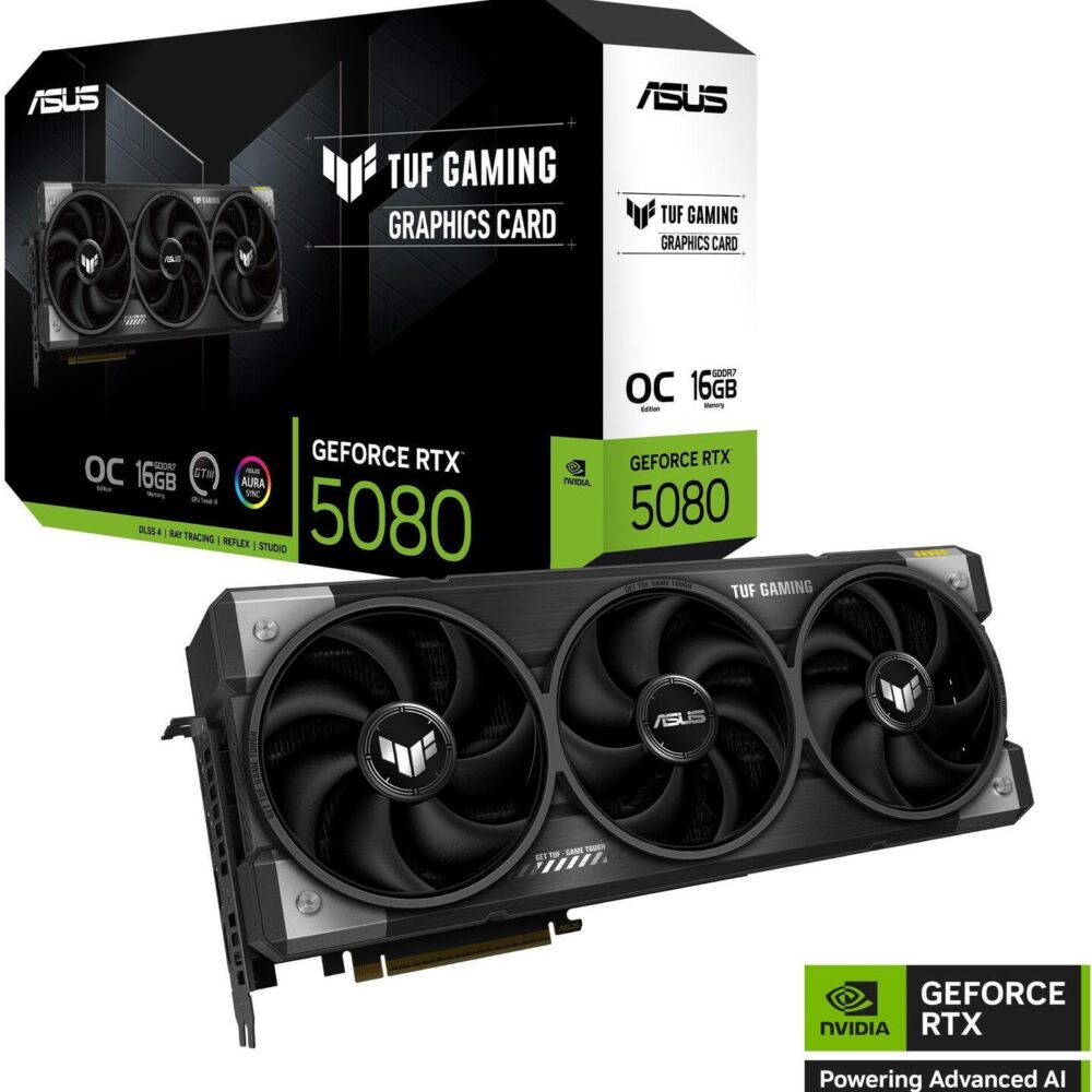 ASUS TUF Gaming GeForce RTX 5080 OC Edition 16384 MB GDDR7 (90YV0M30-M0NA00)