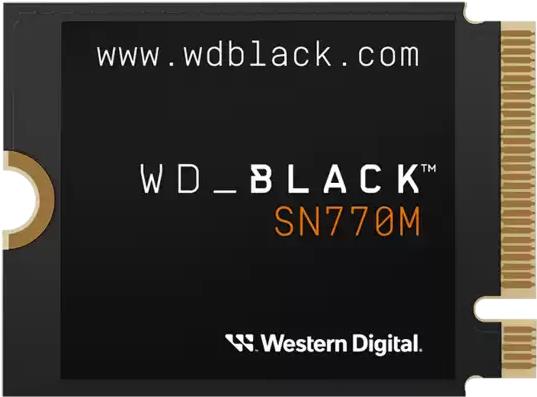 WD Black SN770M WDBDNH0020BBK-WRSN - SSD - 2TB - intern - M.2 2230 - PCIe 4,0 x4 (NVMe) (WDBDNH0020BBK-WRSN)