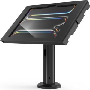 Compulocks iPad Pro M4 11" (2024), Apex Enclosure Tilting Stand 8" - Befestigungskit (Gehäuse, Aufstellung) - freiliegende Front-/Rückkamera und Sensoren - für Tablett - verriegelbar - Metall - Schwarz - Bildschirmgröße: 27,9 cm (11") - für Apple 11-inch iPad Pro M4 Wi-Fi, M4 Wi-Fi + Cellular (TCDP0111PAPX4B)