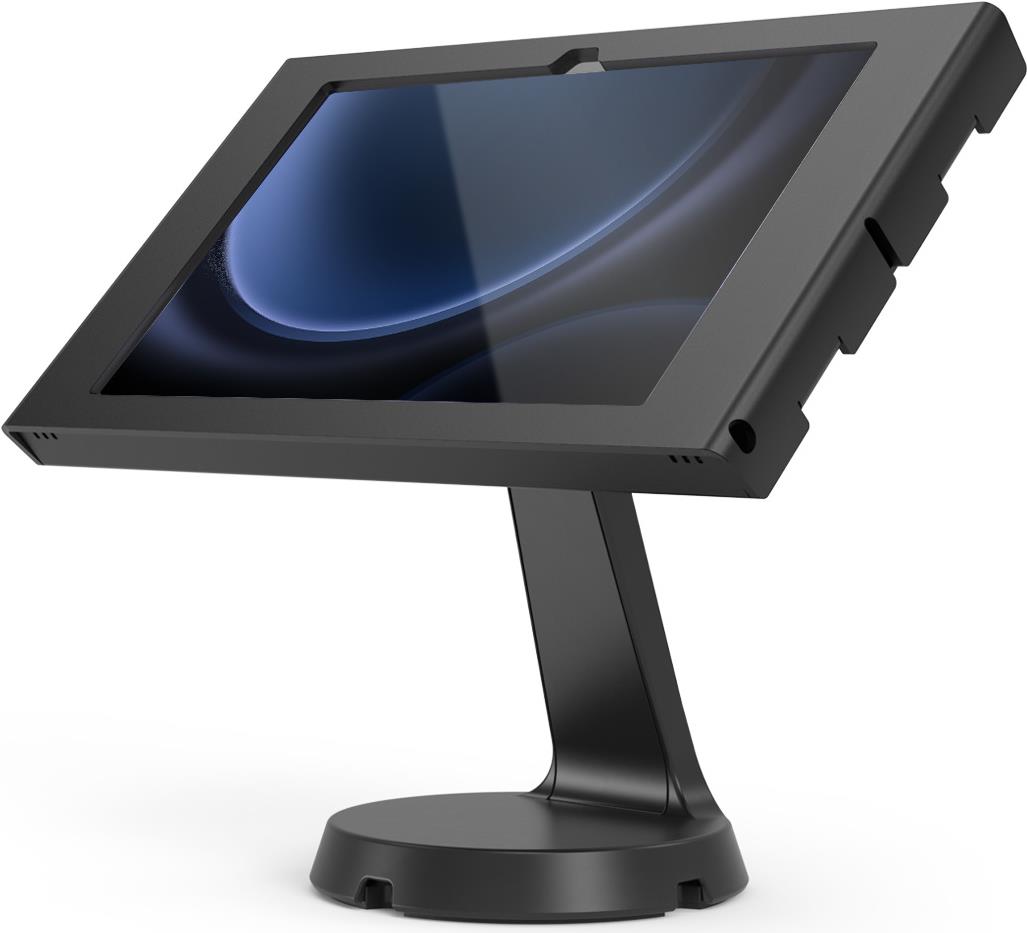Compulocks Galaxy Tab S9/S9FE 10,9" Apex Enclosure Mast Counter Stand - Befestigungskit (Gehäuse, Mastständer) - für Tablett - verriegelbar - Metallrahmen - Schwarz - Bildschirmgröße: 27,7 cm (10,9") - Theke - für Samsung Galaxy Tab S9, Tab S9 FE (333B109GAPXB)
