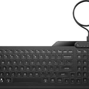 HP 405 - Tastatur - Multi-Device - 65% - compact - hinterleuchtet - USB - QWERTY - International Englisch - Schwarz (7N7C1AA#ABB)