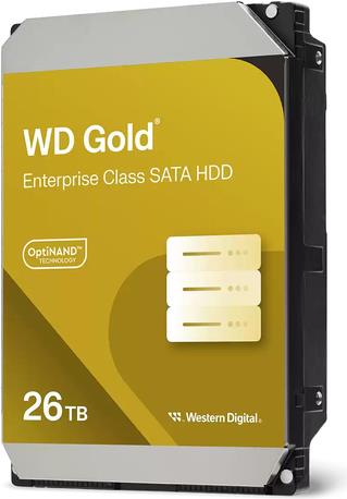 WD Gold WD261KRYZ - Festplatte - Enterprise - 26TB - intern - 3,5" (8,9 cm) - SATA 6Gb/s - 7200 rpm - Puffer: 512MB (WD261KRYZ)