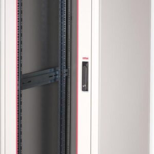 Roline Basic - Schrank Netzwerkschrank - glass door, 600x800 WxD - RAL 7035, Hellgrau - 32U - 48.3 cm (19") (26.21.0038)