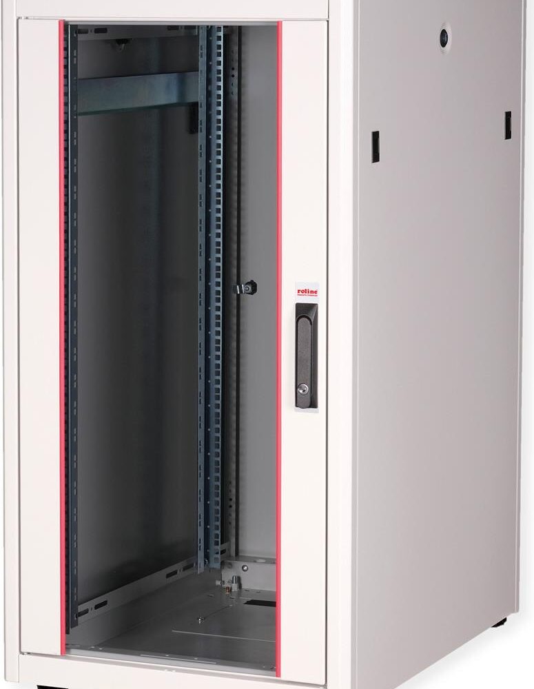 Roline Pro - Schrank Netzwerkschrank - mit Glastür, 600 x 800 mm (B x T) - RAL 7035, Hellgrau - 22U - 48.3 cm (19") (26.21.0050)