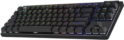 Logitech G PRO X TKL - Tastatur - Gaming - Hintergrundbeleuchtung - kabellos - Bluetooth, 2,4 GHz - QWERTZ - Schweiz - Tastenschalter: Tactile - Schwarz (920-012132)