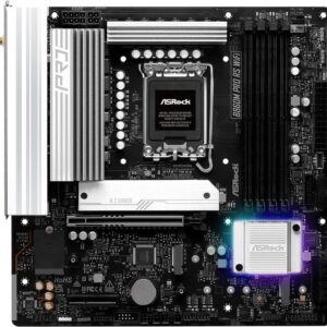 ASRock B860M Pro RS WiFi - Motherboard - micro ATX - LGA1851-Sockel - B860 Chipsatz - USB-C 3.2 Gen 2x2, USB-C 3.2 Gen2, USB 3.2 Gen 2, USB 3.2 Gen 1 - 2.5 Gigabit LAN, Bluetooth, Wi-Fi 6E - Onboard-Grafik (CPU erforderlich) (90-MXBRQ-A0UAYZ)