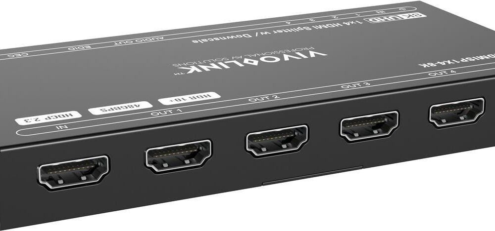 VivoLink HDMI splitter 1x4 8Ka60Hz (VLHDMISP1X4-8K)