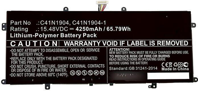 CoreParts Laptop Battery 49Wh Li-Polymer 15.4V 3200mAh - Batterie - 3.200 mAh (0B200-03660600-CP)