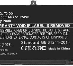 CoreParts Laptop Battery 51.75Wh Li-Polymer 15V 3450mAh TXD03 - Batterie - 3.450 mAh (TXD03-CP)