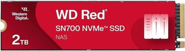 QNAP WD Red SN700 - SSD - 2 TB - intern - M.2 2280 - PCIe (NVMe) (79700-T00201WD01-RS)